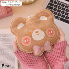 Load image into Gallery viewer, Cartoon Plush Bear Mini Hot Water Bottle Bag Girl Warm Belly Warmer Filled Mini Explosion-proof Portable Winter Reusable Hand Warmer