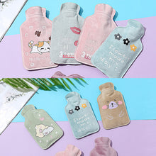 Load image into Gallery viewer, Cartoon Mini Hot Water Bottle Bag Girl Warm Belly Warmer Filled Mini Explosion-proof Portable Winter Reusable Hand Warmer