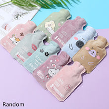 Load image into Gallery viewer, Cartoon Mini Hot Water Bottle Bag Girl Warm Belly Warmer Filled Mini Explosion-proof Portable Winter Reusable Hand Warmer