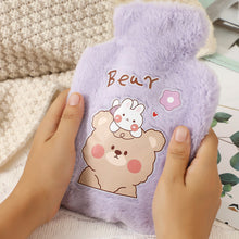 Load image into Gallery viewer, Cartoon Warm Hot Water Bottle Bag Girl Warm Belly Warmer Filled Mini Explosion-proof Portable Winter Reusable Hand Warmer