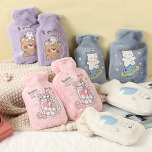 Load image into Gallery viewer, Cartoon Warm Hot Water Bottle Bag Girl Warm Belly Warmer Filled Mini Explosion-proof Portable Winter Reusable Hand Warmer