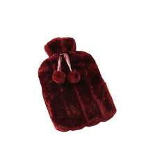 Load image into Gallery viewer, 2L Winter Protective Case Removable Plush Hot Water Bottle Cover Cold-proof Warm Faux Fur Fleece Cover Heat Preservation Covers