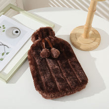 Load image into Gallery viewer, 2L Winter Protective Case Removable Plush Hot Water Bottle Cover Cold-proof Warm Faux Fur Fleece Cover Heat Preservation Covers