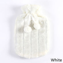Load image into Gallery viewer, 2L Winter Protective Case Removable Plush Hot Water Bottle Cover Cold-proof Warm Faux Fur Fleece Cover Heat Preservation Covers
