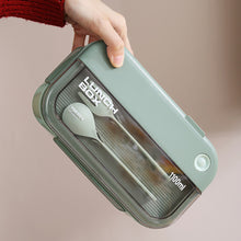 Load image into Gallery viewer, Microwave Lunch Box Compartment Bento Box Food Storage Container Portable Food Box with Cutlery
