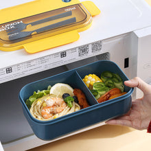 Load image into Gallery viewer, Microwave Lunch Box Compartment Bento Box Food Storage Container Portable Food Box with Cutlery