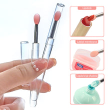 Load image into Gallery viewer, Soft Lip Brush With Cover Silicone Head Lip Applicator Brush Makeup Brushes With Cover Lips Cosmetic Women Beauty Makeup Tools