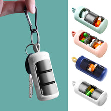 Load image into Gallery viewer, Small 3 Grids Pill Case Travel Medicine Box creative Tablet Pill Storage Plastic Organizer Box Holder Container Dispenser Case