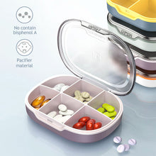 Load image into Gallery viewer, Waterproof 4/6 Grid Sealed Portable Medicine Box Transparent Medicine Multi-functional Subpackage Medicine Box Storage Box