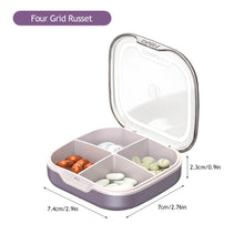 Load image into Gallery viewer, Waterproof 4/6 Grid Sealed Portable Medicine Box Transparent Medicine Multi-functional Subpackage Medicine Box Storage Box