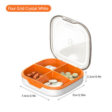 Load image into Gallery viewer, Waterproof 4/6 Grid Sealed Portable Medicine Box Transparent Medicine Multi-functional Subpackage Medicine Box Storage Box