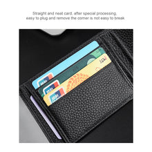Load image into Gallery viewer, Male Large Capacity Portable Card Bag Cowhide Wallet Multi Card Wallet Bus Card Credit Card Bank Card Holder