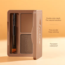 Load image into Gallery viewer, Three Dimensional Two-color Eyebrow Powder Waterproof Sweatproof Long Lasting Eyebrow Powder Cosmetic
