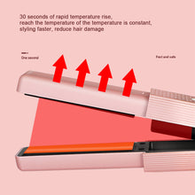 Load image into Gallery viewer, USB Wireless Portable Mini Hair Straightener Curling Iron 3 Grade Temperature Adjustment Dual-purpose Hair Straightener Hair Style Tool