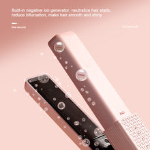 Load image into Gallery viewer, USB Wireless Portable Mini Hair Straightener Curling Iron 3 Grade Temperature Adjustment Dual-purpose Hair Straightener Hair Style Tool