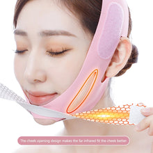 Load image into Gallery viewer, Far Infrared Elastic V-face Bandage Face Slimming Mask Chin Cheek Lift Up Belt Facial Care Tool for Women