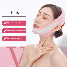 Load image into Gallery viewer, Far Infrared Elastic V-face Bandage Face Slimming Mask Chin Cheek Lift Up Belt Facial Care Tool for Women