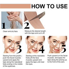 Load image into Gallery viewer, Facial Myofascial Lift Tape Anti Sagging Face Lifting Tightening Face Lifting Tape Breathable Face Lifter Paste