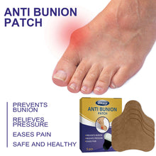 Load image into Gallery viewer, 5pcs/box Anti-bunion Patches Correct Foot Thumb Eversion Relieve Swelling Pain Foot Care Patches Health Care