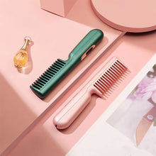 Load image into Gallery viewer, Portable USB Interface Straight Hair Comb Constant Temperature Multi-function Hair Straightener Dual-purpose Curling Iron Hair Style Tool