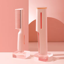 Load image into Gallery viewer, Portable USB Interface Straight Hair Comb Constant Temperature Multi-function Hair Straightener Dual-purpose Curling Iron Hair Style Tool