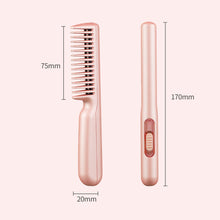 Load image into Gallery viewer, Portable USB Interface Straight Hair Comb Constant Temperature Multi-function Hair Straightener Dual-purpose Curling Iron Hair Style Tool