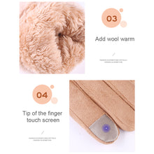 Load image into Gallery viewer, Suede Plush Thickened Touch Screen Warm Gloves Winter Warm Cold Proof Gloves Comfortable Soft Fabric Gloves for Women