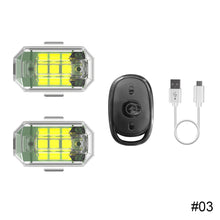 Load image into Gallery viewer, 7 Colors Car Motorcycle Wireless Remote Control Strobe Light LED Warning Lamp For Bicycle RC Drone Flash Position Indicator Lamp