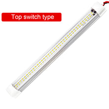 Load image into Gallery viewer, 12V-85V LED 72LED Car Interior Light Lamp Strip Bar On/Off Switch for Van Lorry Truck Camper Caravan Camping RV Caravan