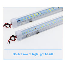 Load image into Gallery viewer, 12V/24V LED 48LED Car Interior Light Lamp Strip Bar On/Off Switch for Van Lorry Truck Camper Caravan Camping RV Caravan