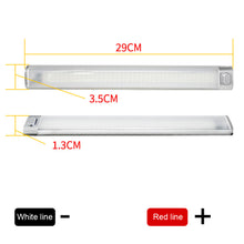 Load image into Gallery viewer, 1Pc Aluminium Alloy 168LED Car Interior Light Bar Strip with ON/OFF Switch for Truck RV Van Lorry Camper Boat Caravan Motorhome 12V-80V