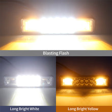 Load image into Gallery viewer, 48W LED Bar Double Color Off Road Spotlight 12V LED Work Light Light Bar For Truck Tractor SUV ATV