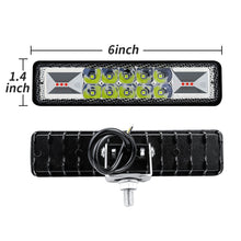 Load image into Gallery viewer, 48W LED Bar Double Color Off Road Spotlight 12V LED Work Light Light Bar For Truck Tractor SUV ATV