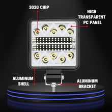 Load image into Gallery viewer, 1Pc 102W Car 34SMD LED Spotlight Work Light Bar For Tractor SUV Truck Driving Fog Lamp 3030 Headlights