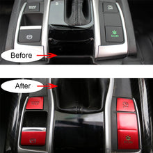 Load image into Gallery viewer, 11Pcs Electronic Handbrake Patch Central Control Panel Sticker Decoration Modification Accessories Supplies For Honda Civic 10th 2016 - 2021