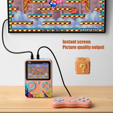 Load image into Gallery viewer, 500 Games Mini Handheld Video Game Console Retro Portable 3.5-inch Screen LCD Kids Color Student Card Machine Two Roles Gamepad
