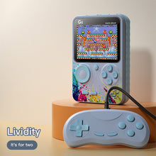 Load image into Gallery viewer, 500 Games Mini Handheld Video Game Console Retro Portable 3.5-inch Screen LCD Kids Color Student Card Machine Two Roles Gamepad