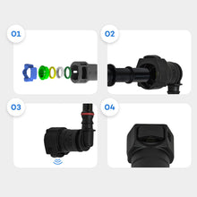 Load image into Gallery viewer, Car Fuel Line Rubber Hose Coupler 7.89/9.89/ Auto Fuel Line Hose Coupler Quick Release Connect Connector Accessories