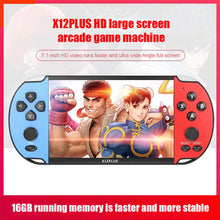 Load image into Gallery viewer, X12 Plus Handheld Game Console 5.1''/7.1'' Portable Video Game HD Screen Retro Game Console for NES/GBA Built-in 10000 Games