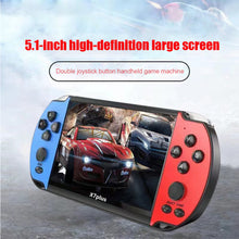 Load image into Gallery viewer, X12 Plus Handheld Game Console 5.1''/7.1'' Portable Video Game HD Screen Retro Game Console for NES/GBA Built-in 10000 Games