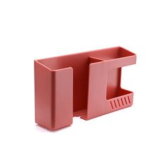 Load image into Gallery viewer, Wall-mounted Storage Box Punch-free Mobile Phone Charging Holder Remote Control Organizer Multifunction Wall Debris Rack Bedside Container