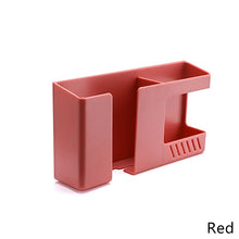 Load image into Gallery viewer, Wall-mounted Storage Box Punch-free Mobile Phone Charging Holder Remote Control Organizer Multifunction Wall Debris Rack Bedside Container