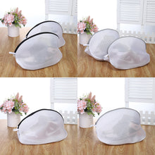 Load image into Gallery viewer, Mesh Laundry Bag with Zips for Trainers/Shoes for Washing Machines Travel Clothes Storage Box Organizer Bags Anti-deformation Airing Dry Tool