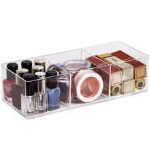 Load image into Gallery viewer, Acrylic Makeup Layered Storage Box Finishing Grid for Cosmetic Jewelry Lipstick Organizer Dressing Table Desktop Drawer Compartment Display Boxes