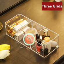 Load image into Gallery viewer, Acrylic Makeup Layered Storage Box Finishing Grid for Cosmetic Jewelry Lipstick Organizer Dressing Table Desktop Drawer Compartment Display Boxes