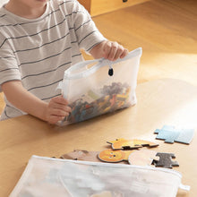 Load image into Gallery viewer, A4 A5 A6 Document Bag Transparent File Folders Convenient Clear Nylon Mesh Storage Bag with Zipper Stationery Organizer School Supplies