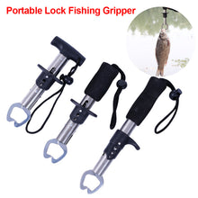 Load image into Gallery viewer, 15.5/17.5/21CM Stainless Steel Fishing Gripper Professional Fish Grip Lip Clamp Grabber Folding Pliers Fishing Equipment
