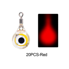 Load image into Gallery viewer, 10/20Pcs Mini Fishing Lure Light LED Deep Drop Underwater Eye Shape Fishing Squid Fishing Bait Luminous Lure for Attracting Fish