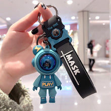 Load image into Gallery viewer, Cute Cartoon Lightning Bear Keychain Astronaut Bear Doll Keyring Bag Pendant Couple Car Keyholder Creative Bag Charm Accessories