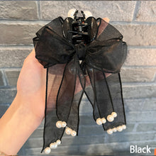 Load image into Gallery viewer, Personalized Korean Super Fairy Mesh Flower Feather Clip Fashionable Clamp Back Head Plate Hair Shark Hairpin Apparel Accessories